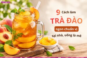 Cách làm trà đào ngon chuẩn vị