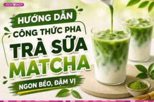 Cách làm trà sữa matcha ngon