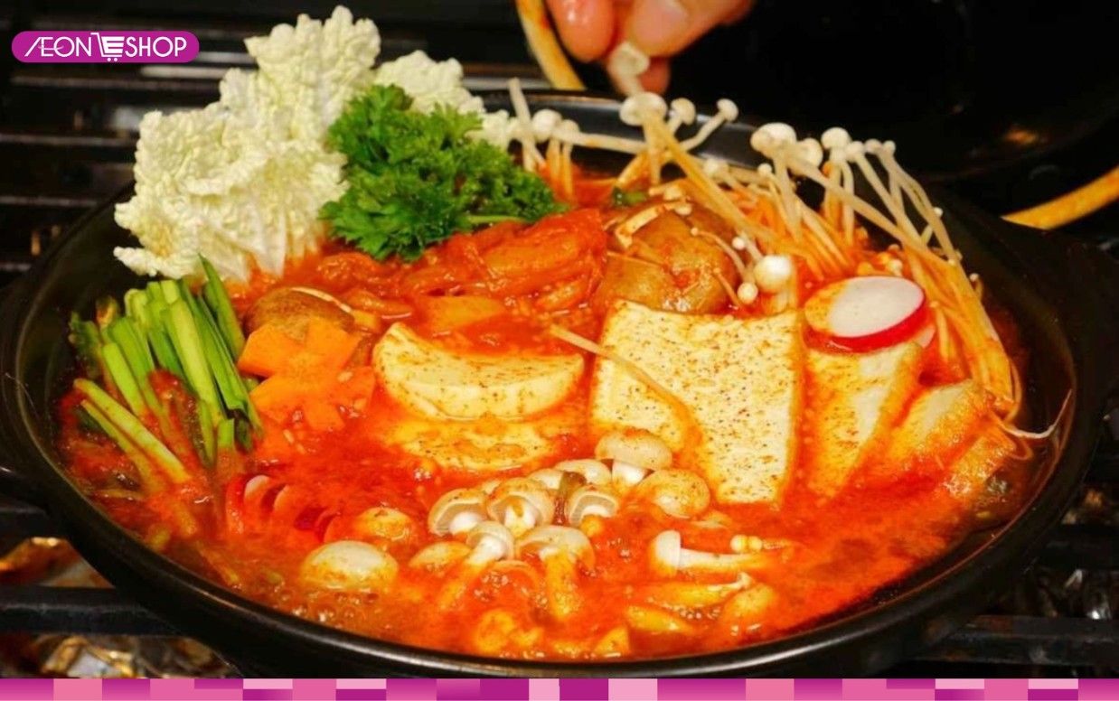 Cách nấu lẩu chay kim chi ngon, đơn giản