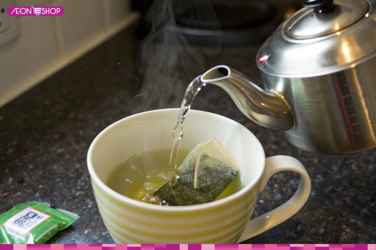 Pha và lọc nước trà xanh