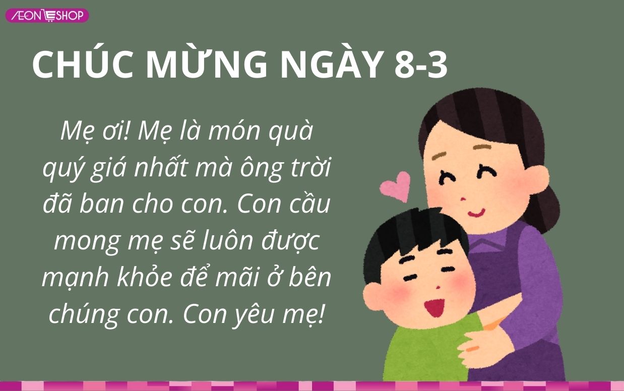 Caption 8/3 cho mẹ