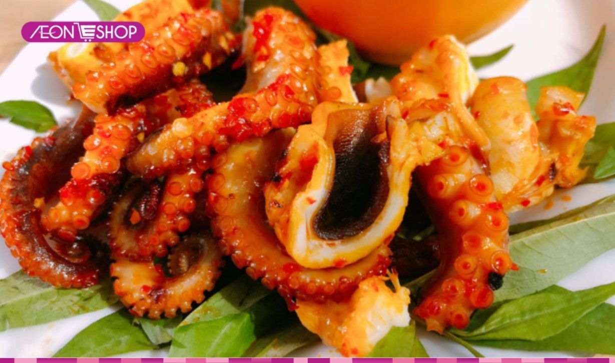 Bạch tuộc nướng sa tế