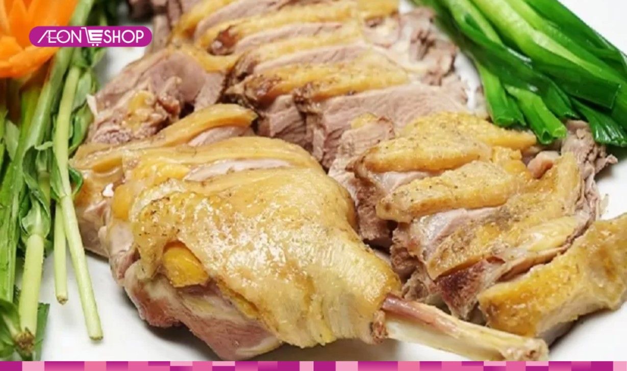 Thịt vịt hấp bia sả