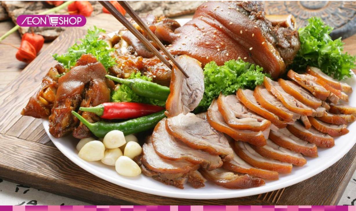 Giò heo muối xông khói