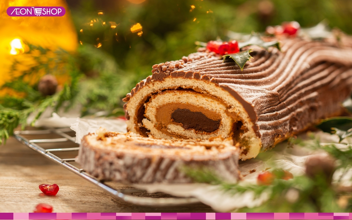Bánh khúc cây là loại bánh không thể thiếu dịp Noel (Nguồn: Sưu tầm)