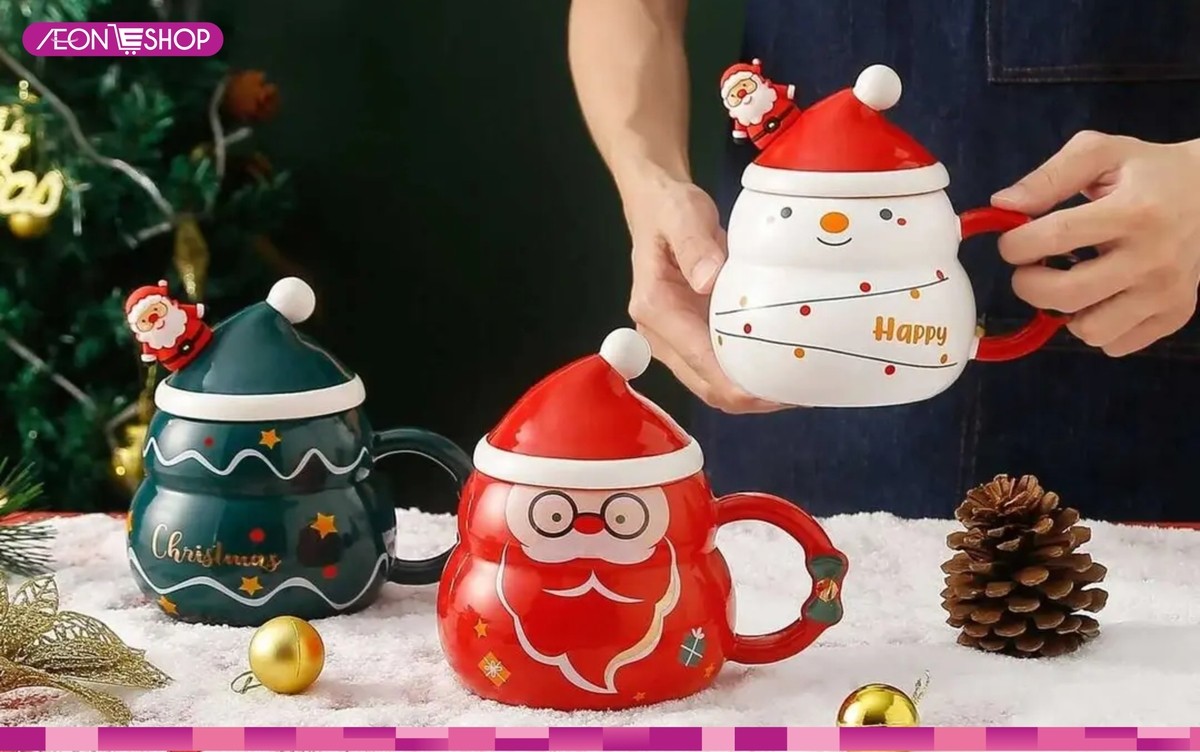 Cốc in hình ông già Noel