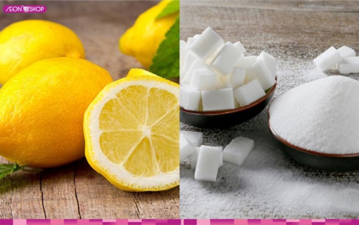 tẩy tế bào chết da mặt từ chanh và đường