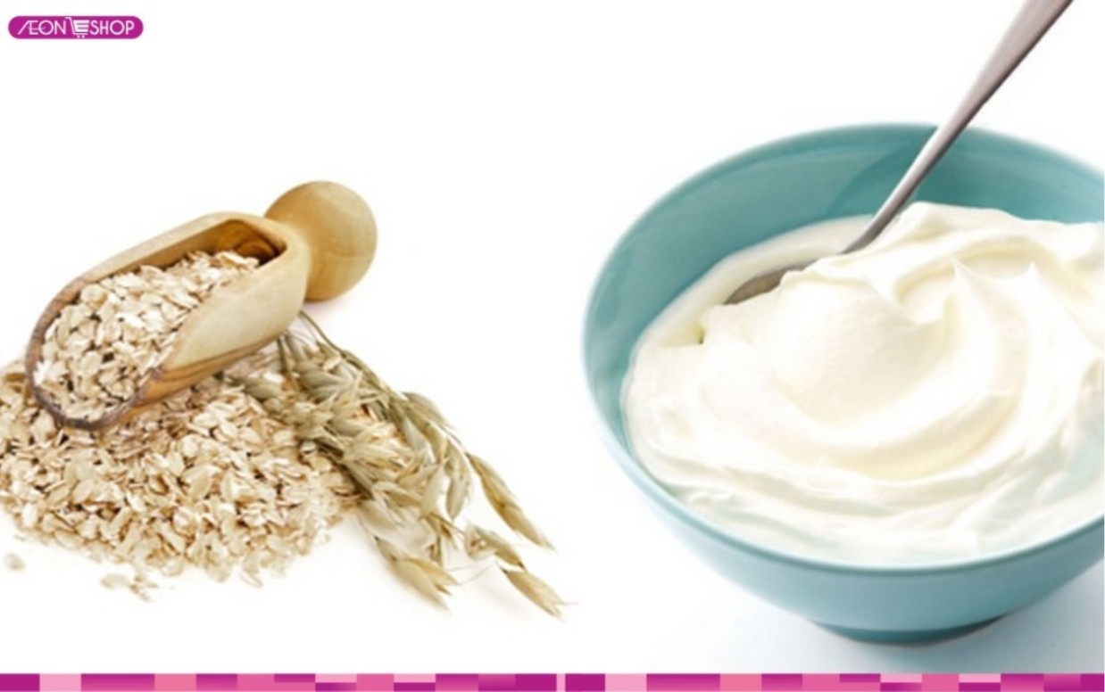 Công thức tẩy tế bào chết da mặt từ bột yến mạch và sữa chua