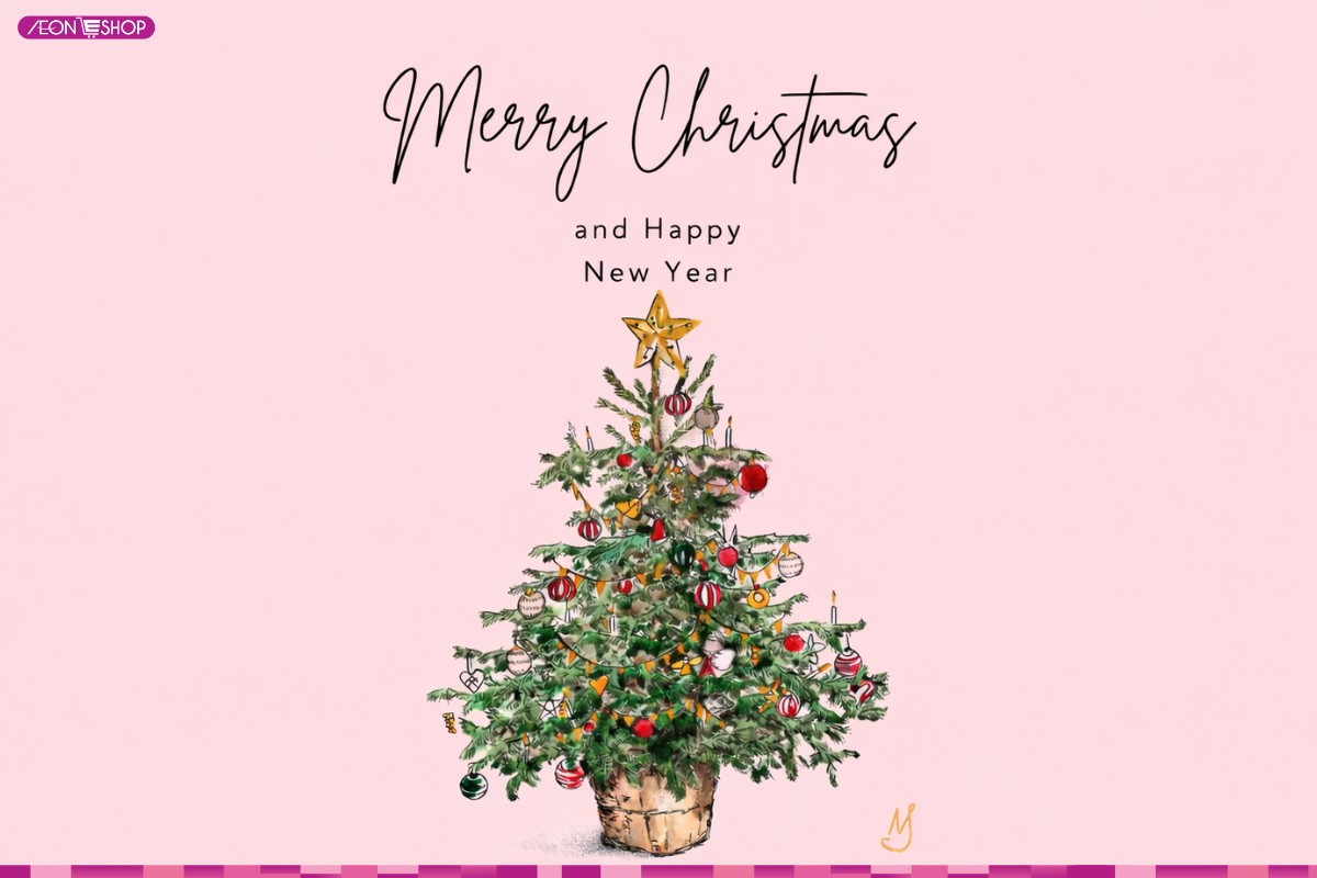Mẫu thiệp Giáng sinh cây thông Noel