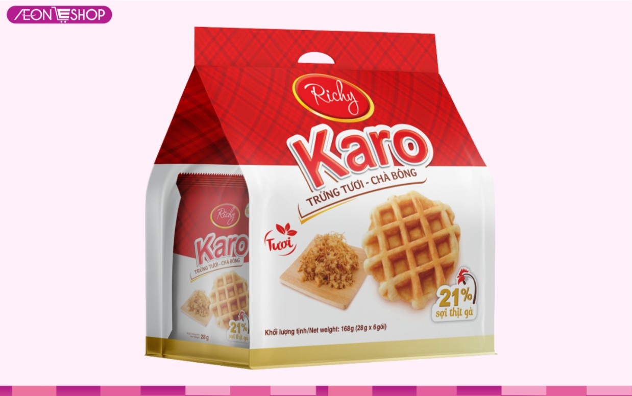 Bánh Karo trứng tươi chà bông