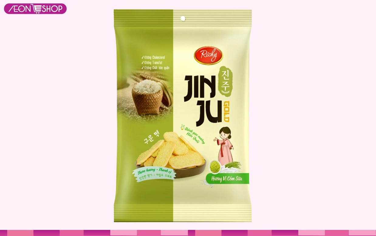 Bánh gạo Jinju Richy hương cốm sữa