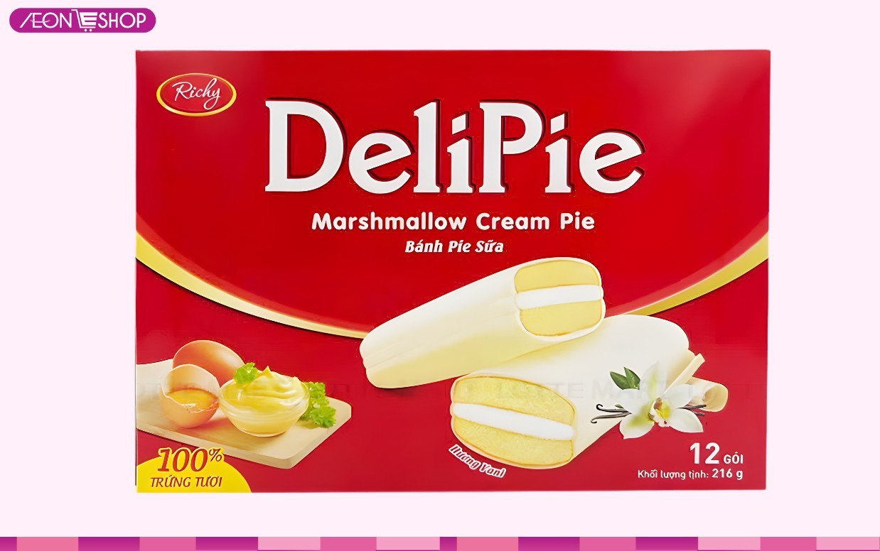 Bánh sữa hương vani Delipie