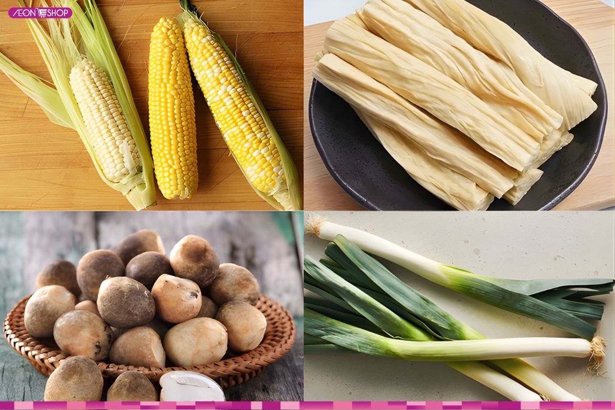 nguyên liệu làm ram bắp chay