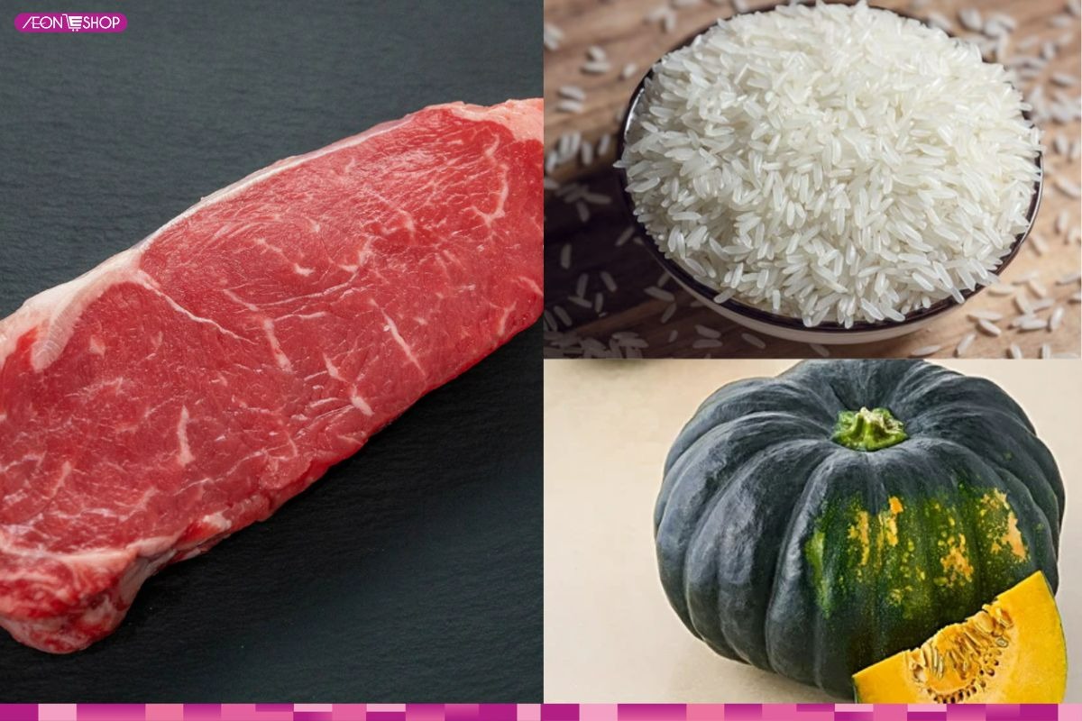 Nguyên liệu nấu cháo thịt bò băm cho bé
