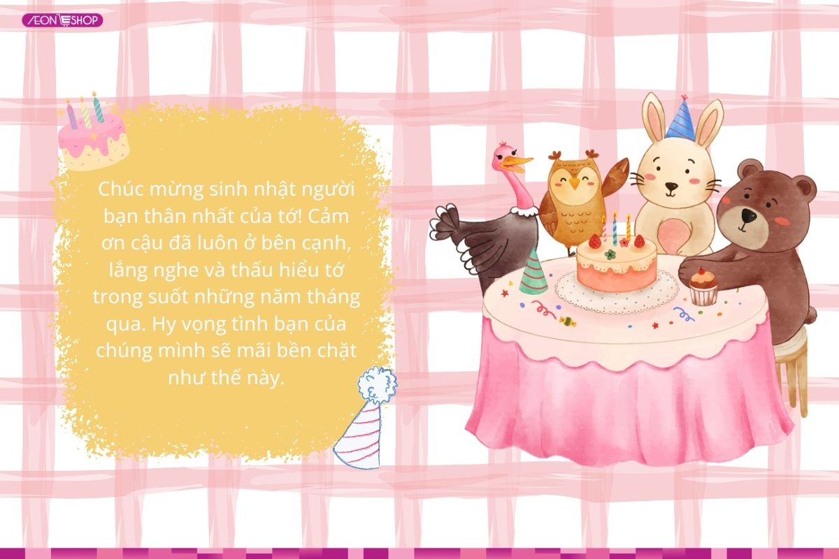 Lời chúc sinh nhật ngắn gọn gửi đến bạn bè