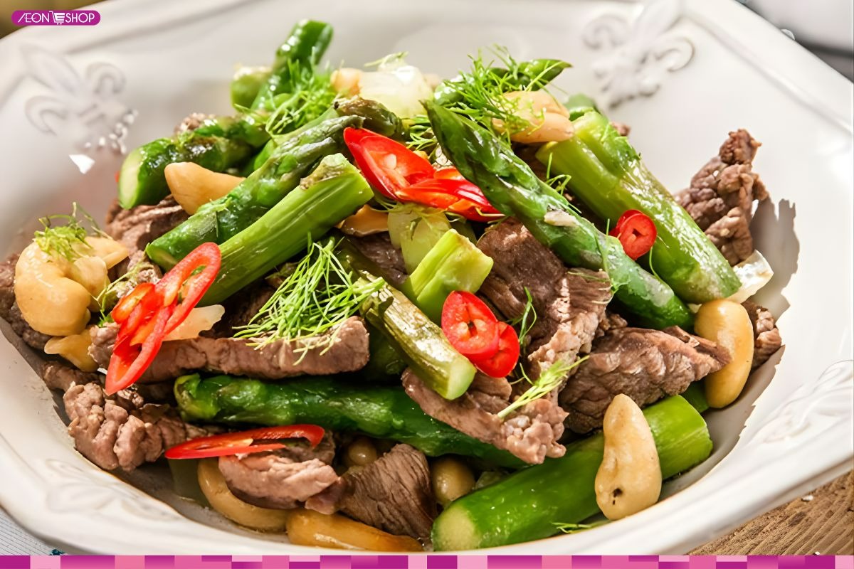 Cách làm măng tây xào thịt bò giòn ngon, bổ dưỡng tại nhà