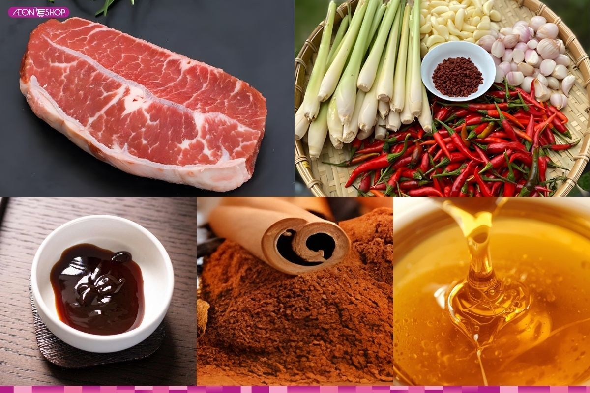 Nguyên liệu làm món thịt bò nướng