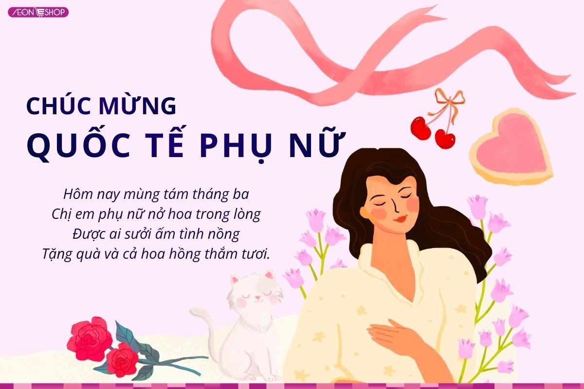 Thơ chúc 8/3 hay và ý nghĩa nhất
