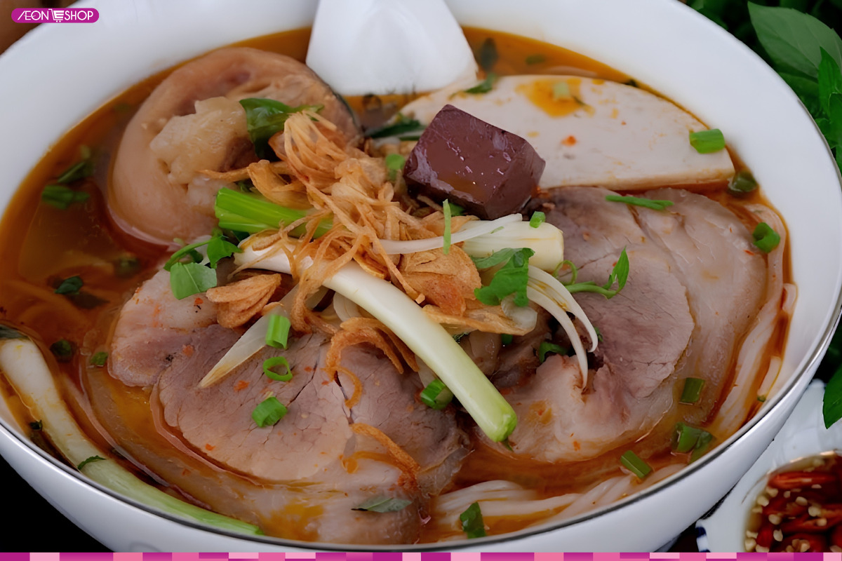 Thành phẩm bún giò heo hấp dẫn