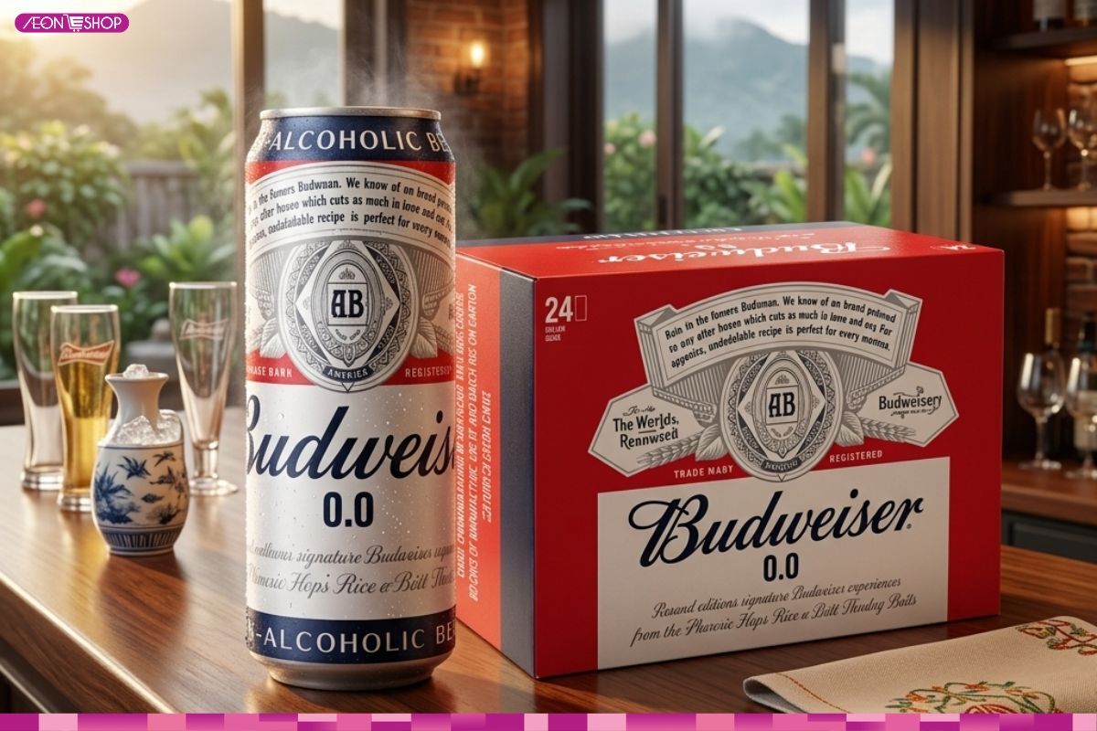 Budweiser Zero có giá thành mềm hơn và dễ dùng, chỉ từ 18.000đ/lon 330ml