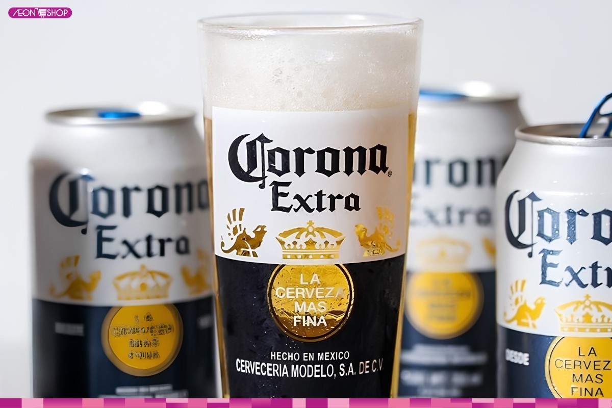 Bia Corona lon 330ml, nồng độ 4.5%, giá bán từ 18.000đ/lon