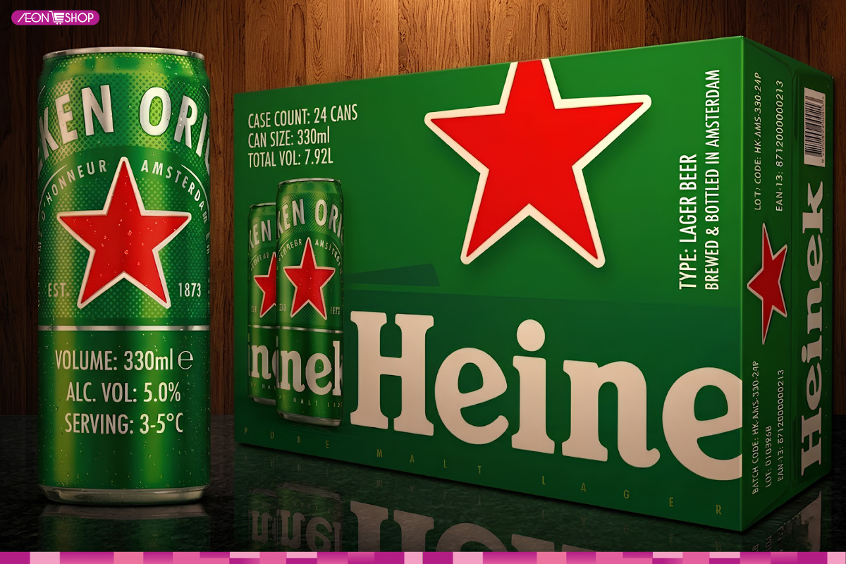 Bia Heineken xanh có giá bán từ 17.000đ đến 60.000đ các loại
