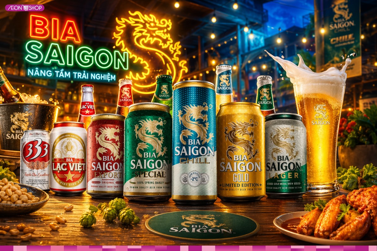 Đa dạng các dòng sản phẩm bia Sài Gòn
