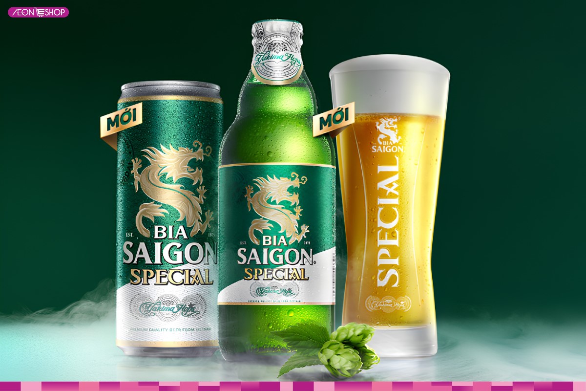 Thiết kế sang trọng và tươi mới, Sài Gòn Special giá dao động từ 15.000đ/chai 300ml