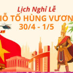 Lịch nghỉ Lễ Giỗ Tổ Hùng Vương, 30/4 – 1/5 năm 2026 – Thông báo mới nhất