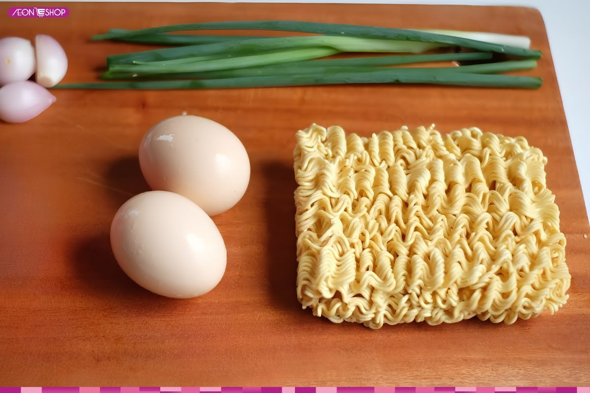 Nguyên liệu làm mì xào trứng