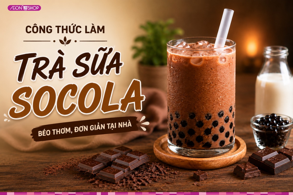 Cách làm trà sữa socola béo thơm đơn giản nhất tại nhà