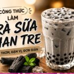 Cách làm trà sữa than tre béo thơm, đậm vị, đơn giản ngay tại nhà