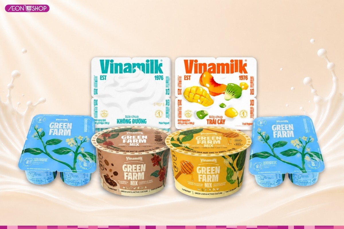 Sữa chua ăn Vinamilk có giá từ 24.000 - 330.000 VNĐ