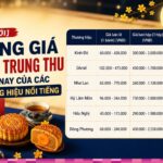 [MỚI] Bảng giá bánh trung thu hôm nay của các thương hiệu nổi tiếng