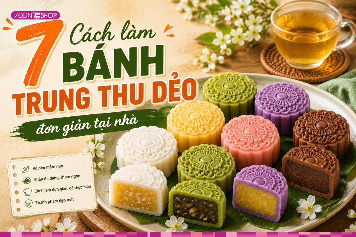 7 Cách làm bánh trung thu dẻo nhân truyền thống dễ làm đơn giản tại nhà