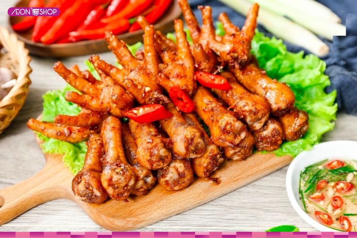 Chân gà nướng sa tế