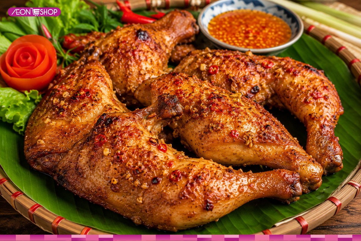 Đùi gà nướng sả ớt