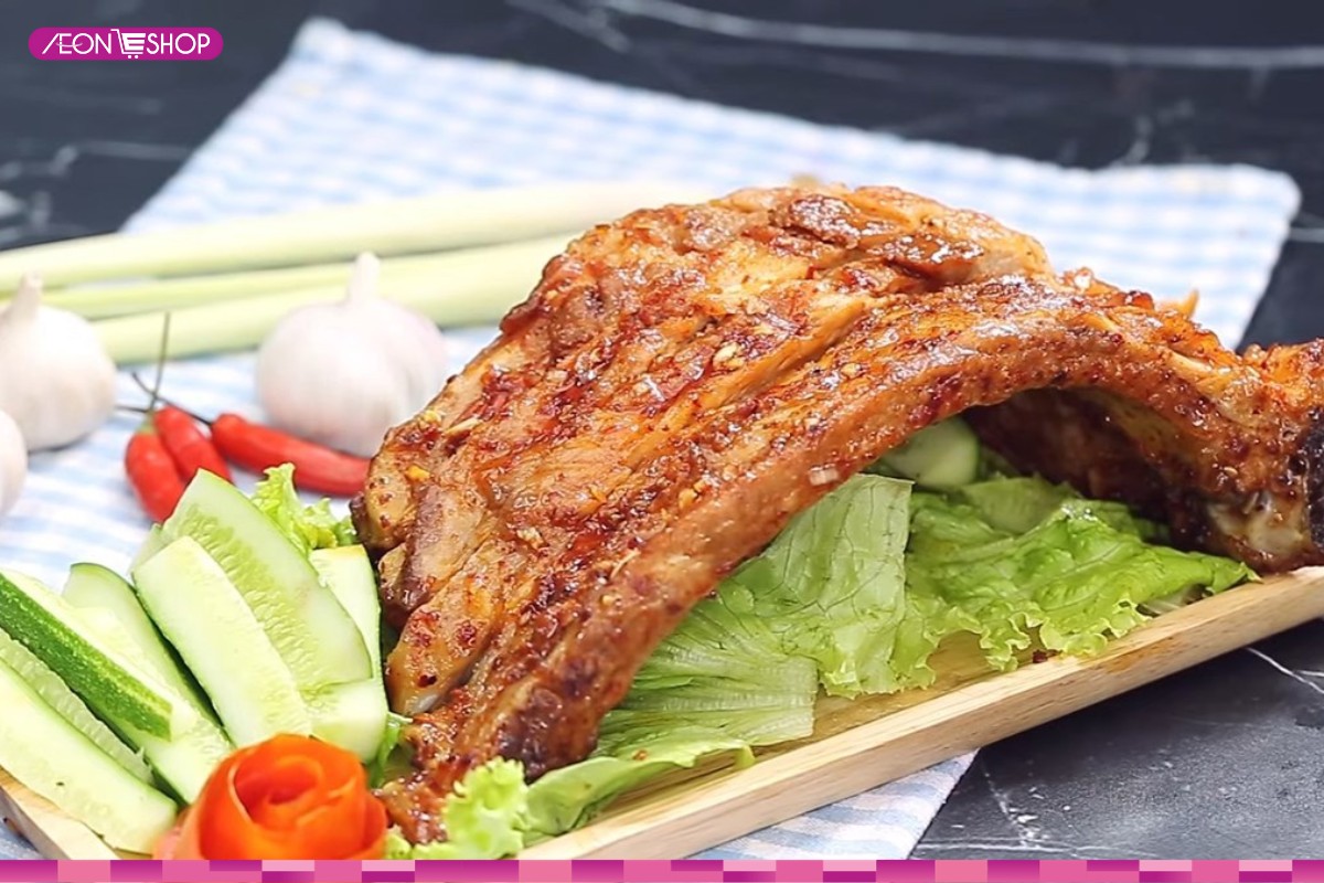 Sườn nướng tảng sốt bia