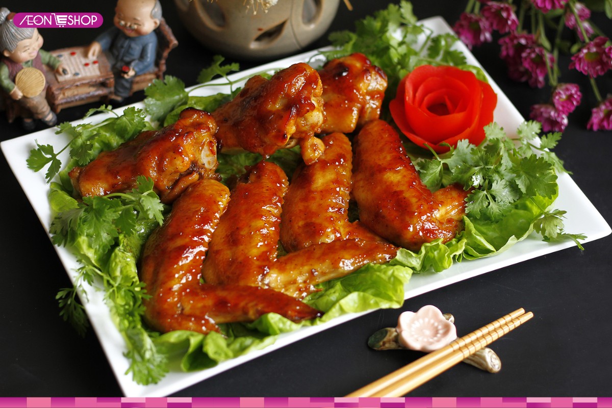 Cánh gà nướng mật ong