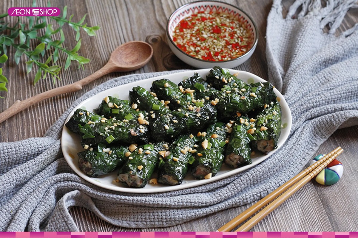 Bò cuộn lá lốt