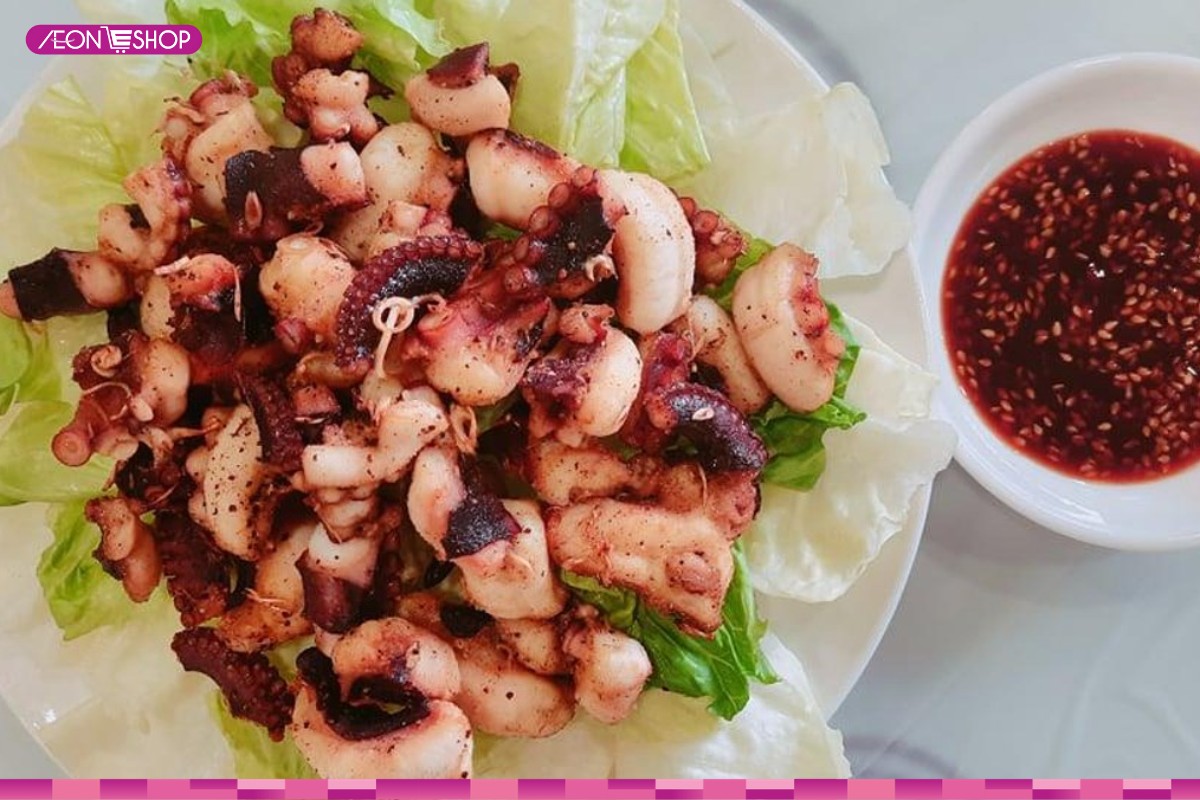 bạch tuột nướng ngũ vị
