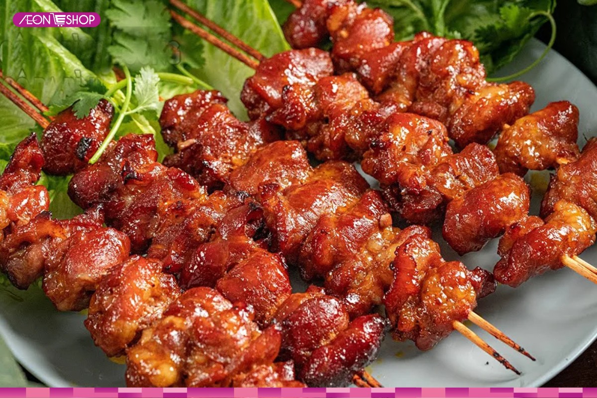 Thịt heo nướng sốt chanh