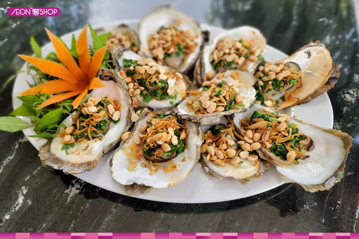 Hàu nướng mỡ hành