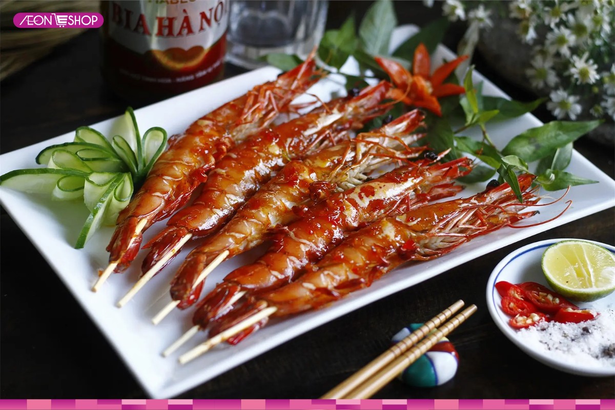 Tôm nướng sa tế
