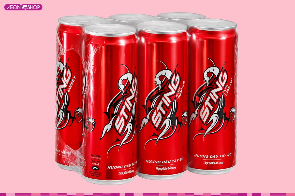 1 lốc Sting có giá bán từ 43.000 VNĐ