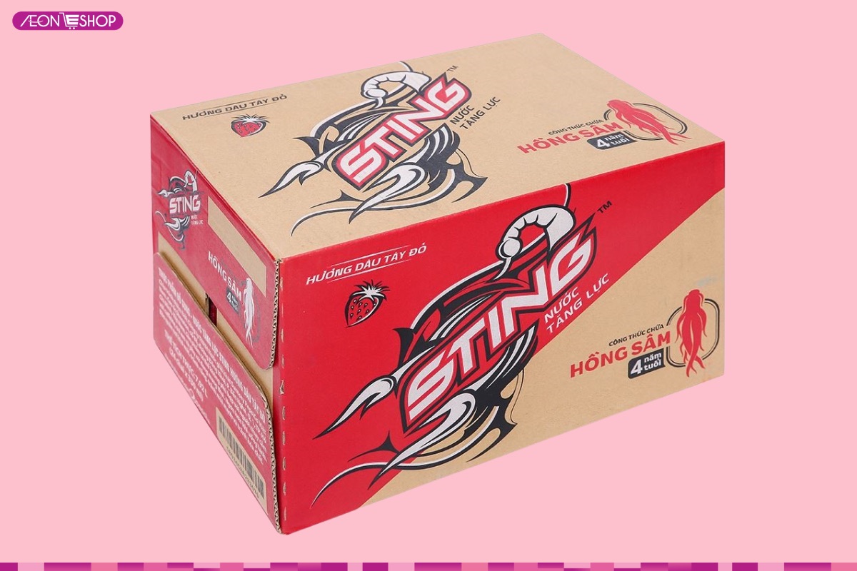 1 thùng Sting có giá bán từ 170.000 VNĐ
