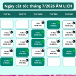 Ngày đẹp cắt tóc tháng 7/2026 âm lịch: Đổi mới diện mạo, thu hút tài lộc