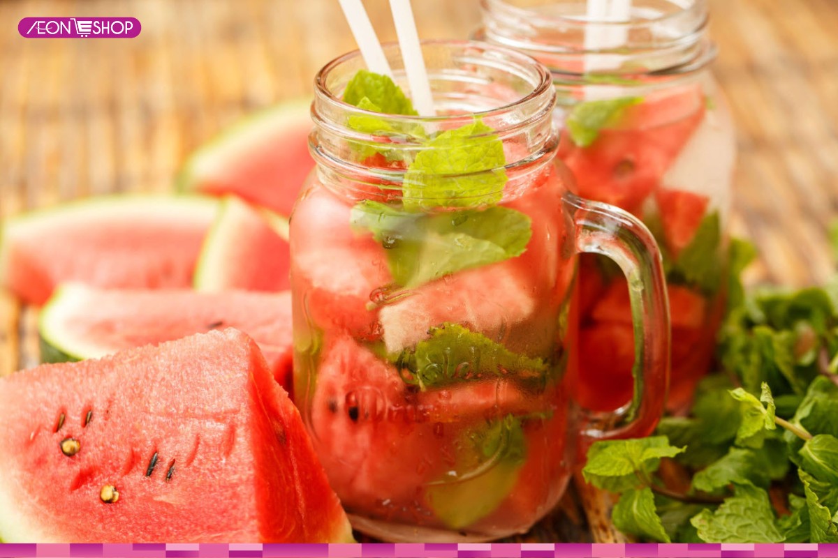 Nước detox dưa hấu bạc hà