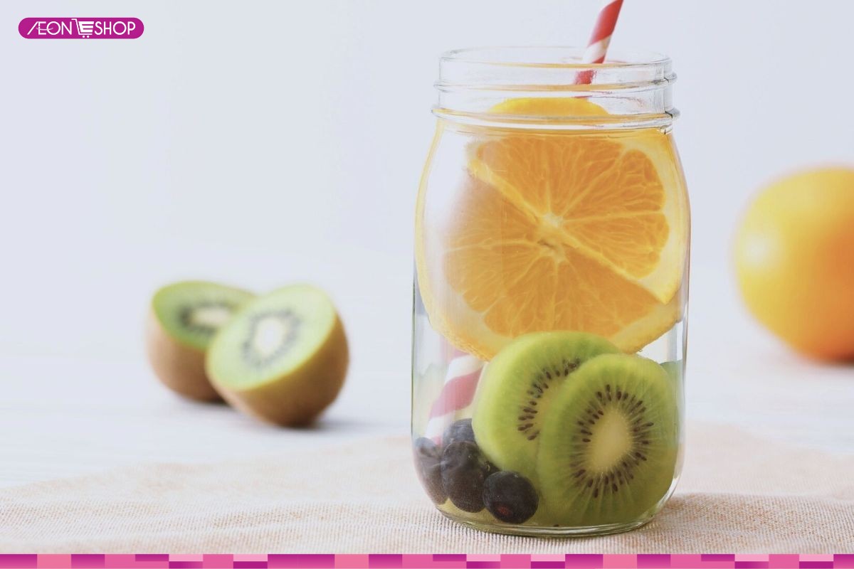 Nước detox cam kiwi 
