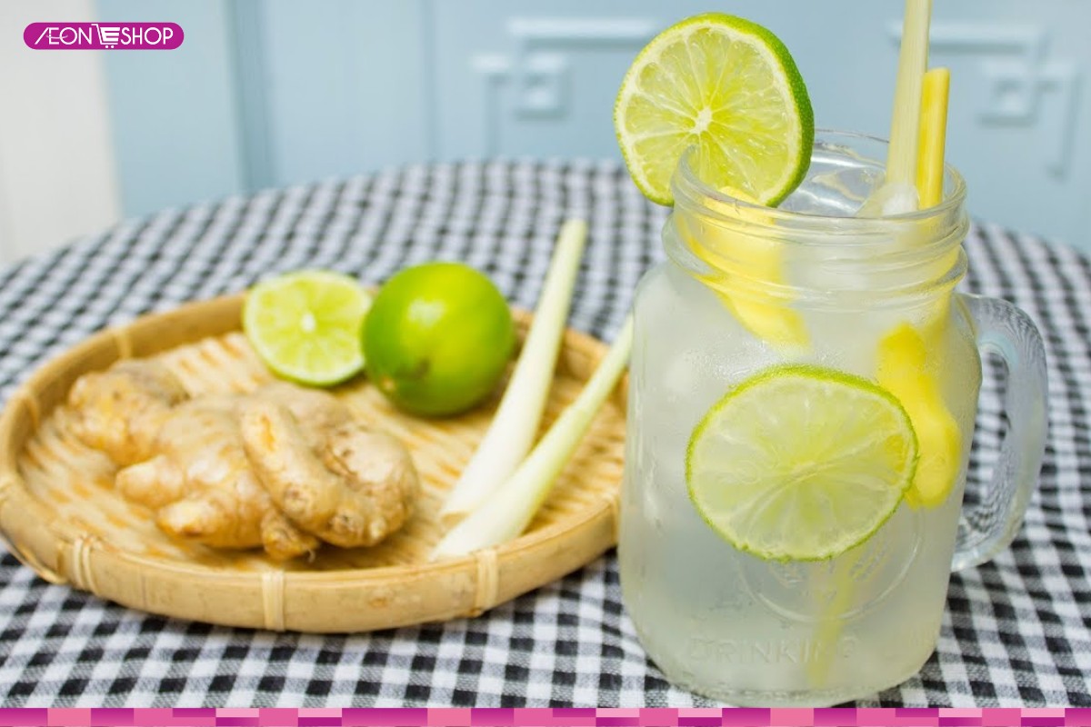 Nước detox chanh sả gừng